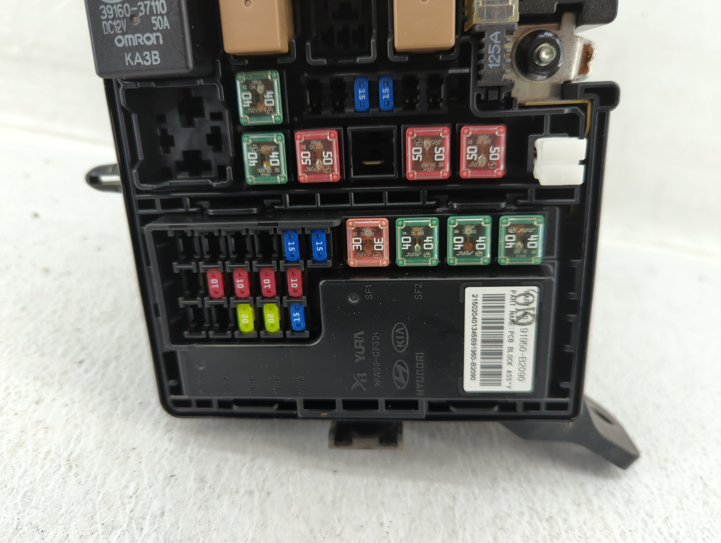 2015 Kia Soul Fusebox Fuse Box Panel Relay Module P/N:91417B2090 91417B2120, 91415B2160, 91950-B2090 Fits OEM Used Auto Part