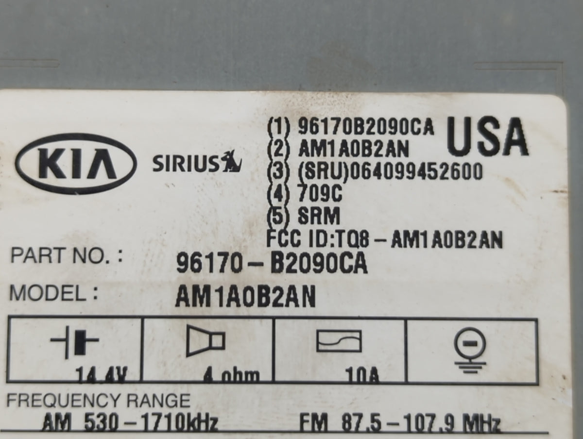 2014-2016 Kia Soul Am Fm Cd Player Radio Receiver 554392 - Oemusedautoparts1.com