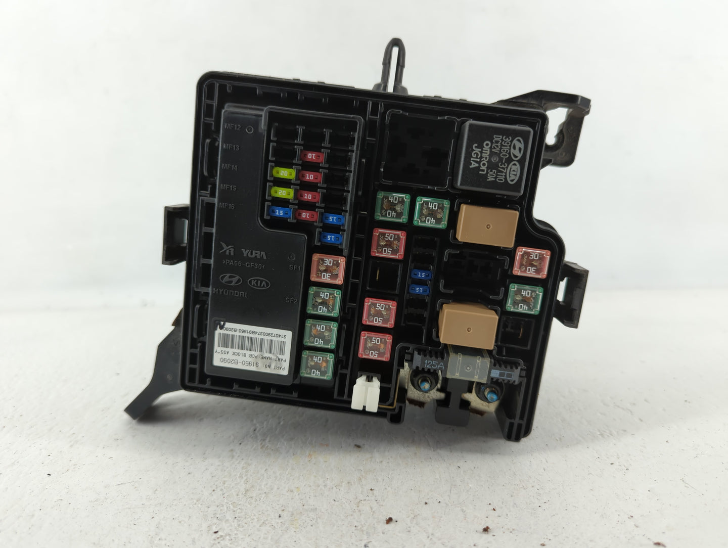 2015 Kia Soul Fusebox Fuse Box Panel Relay Module P/N:91950-B2050 91415B2160 Fits OEM Used Auto Parts - Oemusedautoparts1.co