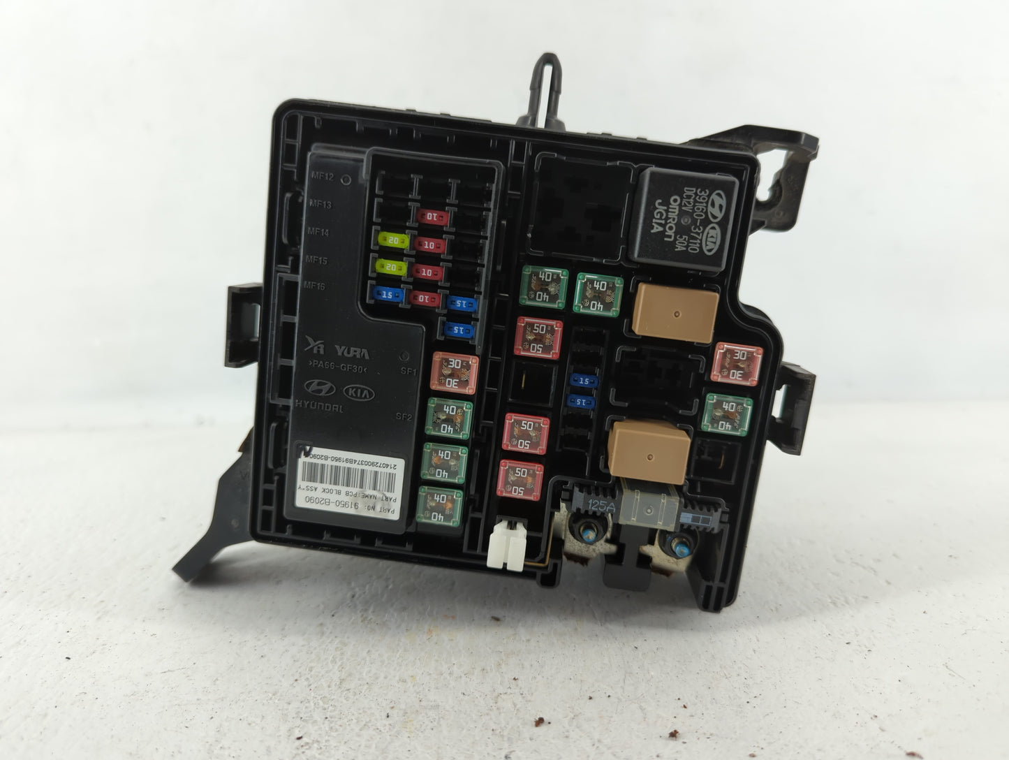 2015 Kia Soul Fusebox Fuse Box Panel Relay Module P/N:91950-B2050 91415B2160 Fits OEM Used Auto Parts - Oemusedautoparts1.co