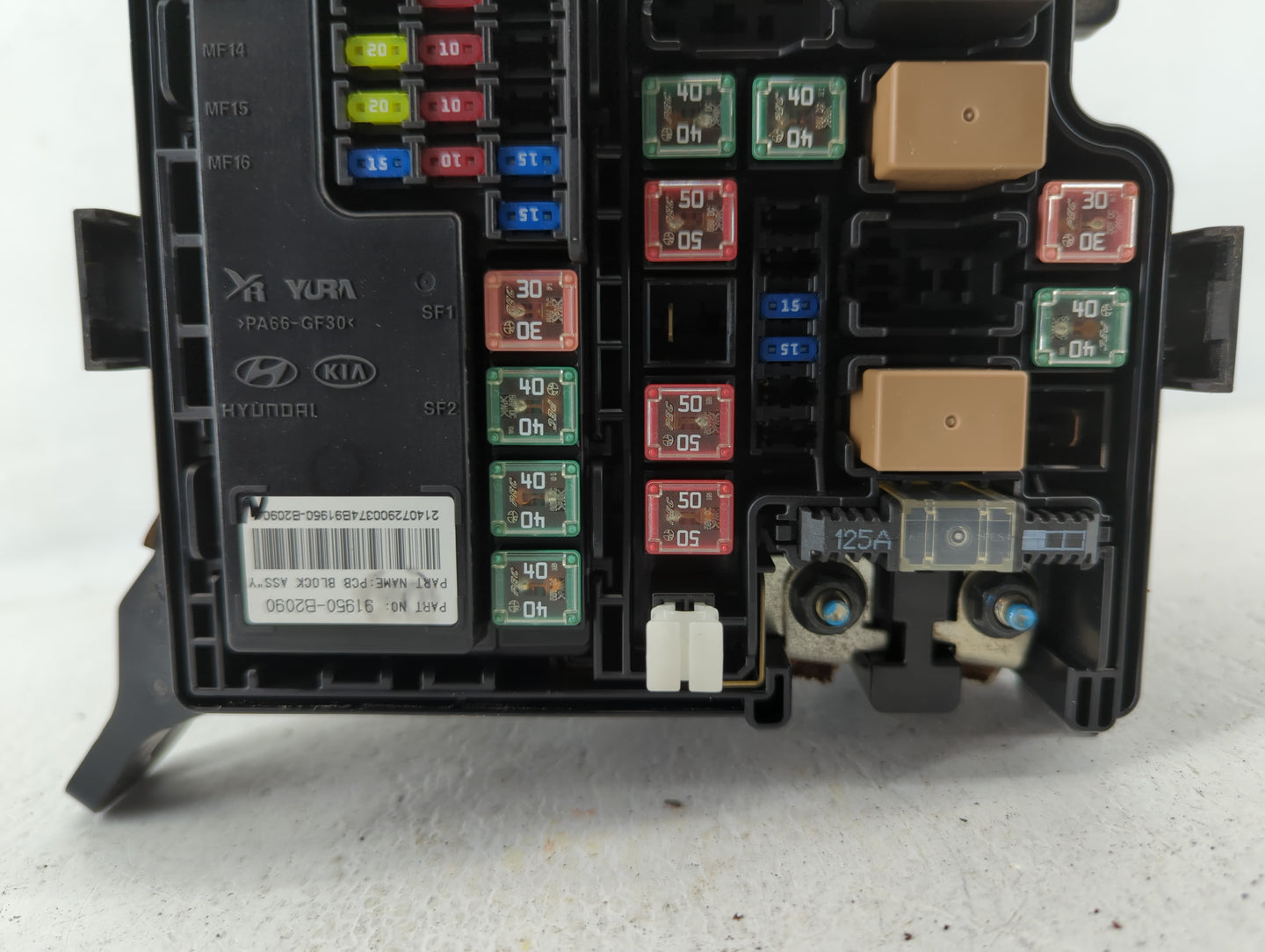 2015 Kia Soul Fusebox Fuse Box Panel Relay Module P/N:91950-B2050 91415B2160 Fits OEM Used Auto Parts - Oemusedautoparts1.co