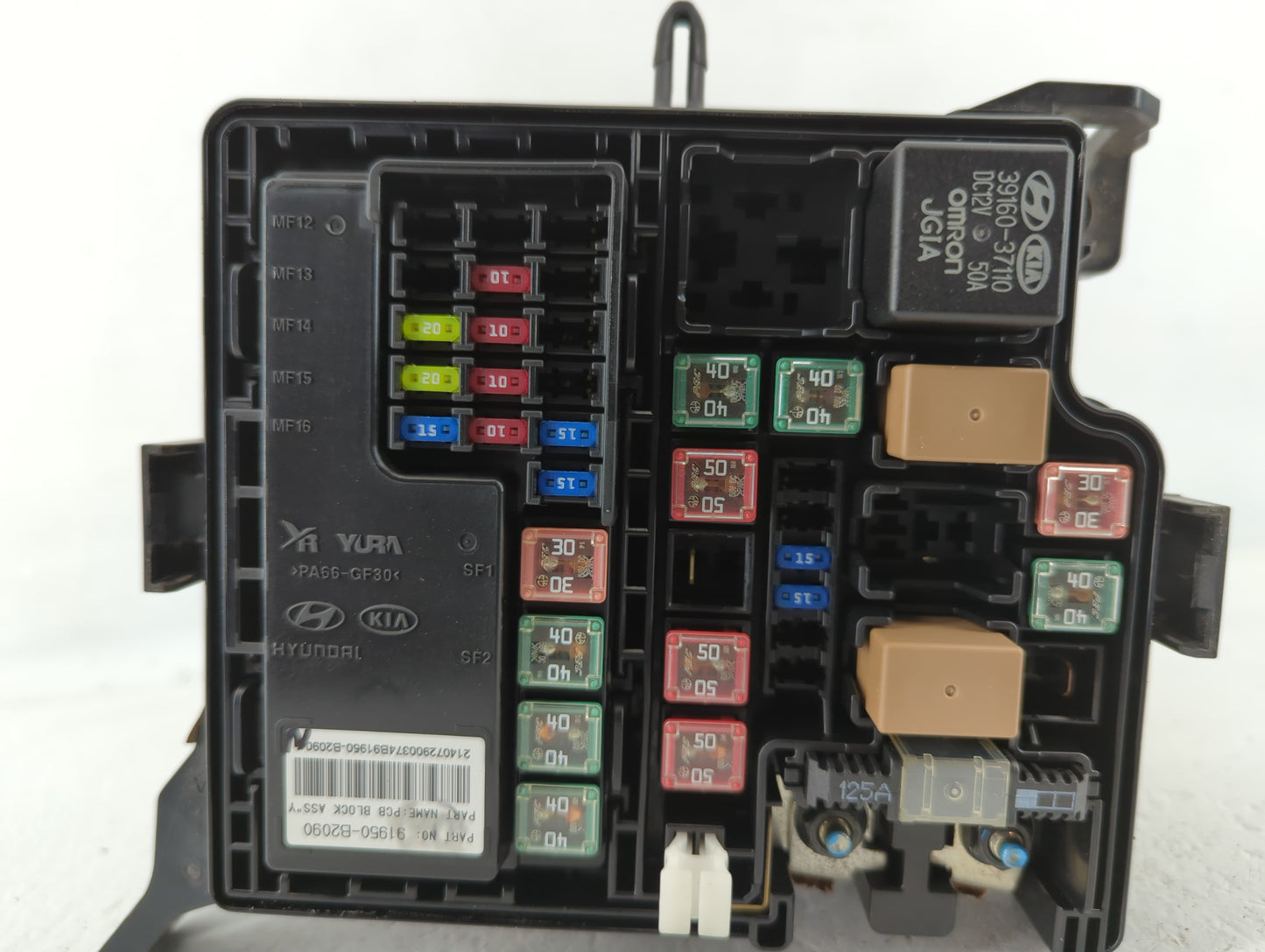2015 Kia Soul Fusebox Fuse Box Panel Relay Module P/N:91950-B2050 91415B2160 Fits OEM Used Auto Parts - Oemusedautoparts1.co
