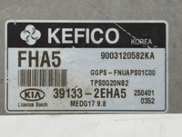 2015 Kia Soul PCM Engine Control Computer ECU ECM PCU OEM P/N:39133-2EHA5 Fits OEM Used Auto Parts - Oemusedautoparts1.com