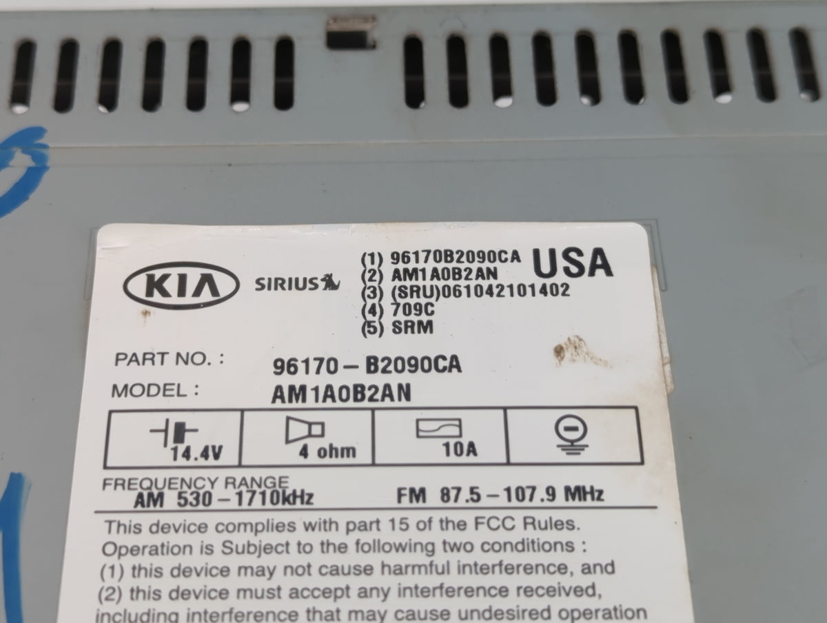 2014-2016 Kia Soul Am Fm Cd Player Radio Receiver 597986 - Oemusedautoparts1.com