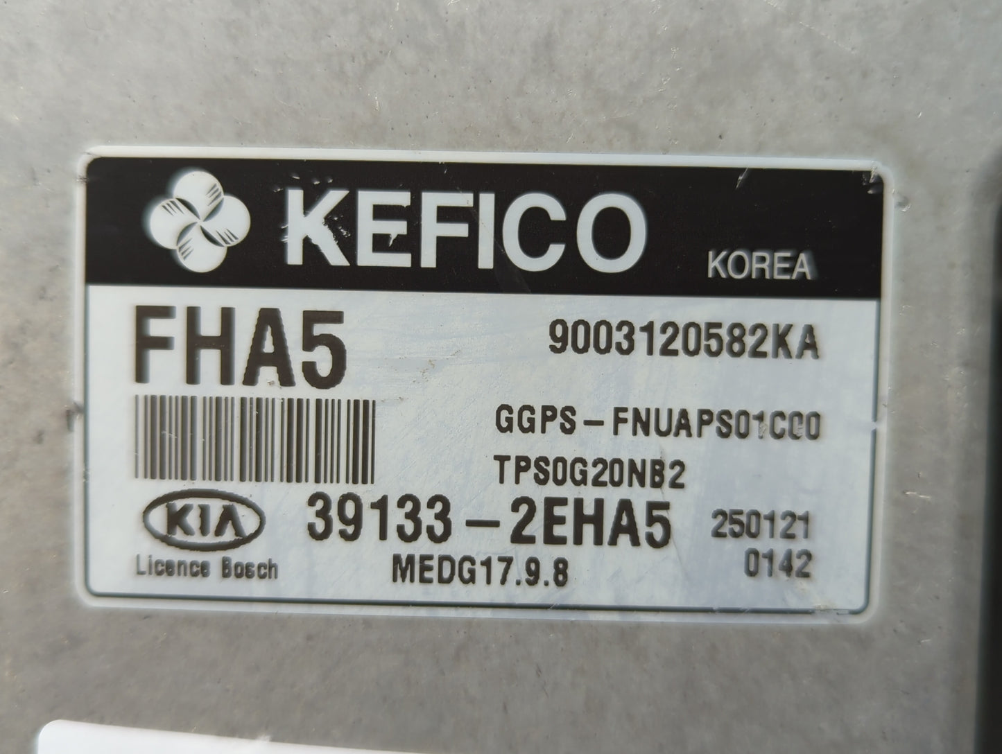 2015 Kia Soul PCM Engine Control Computer ECU ECM PCU OEM P/N:39133-2EHA5 Fits OEM Used Auto Parts - Oemusedautoparts1.com