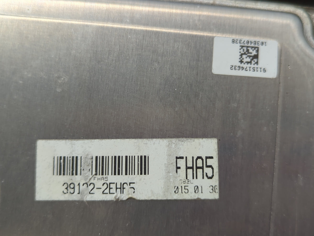 2015 Kia Soul PCM Engine Control Computer ECU ECM PCU OEM P/N:39133-2EHA5 OEM Used Auto Parts - Oemusedautoparts1.com