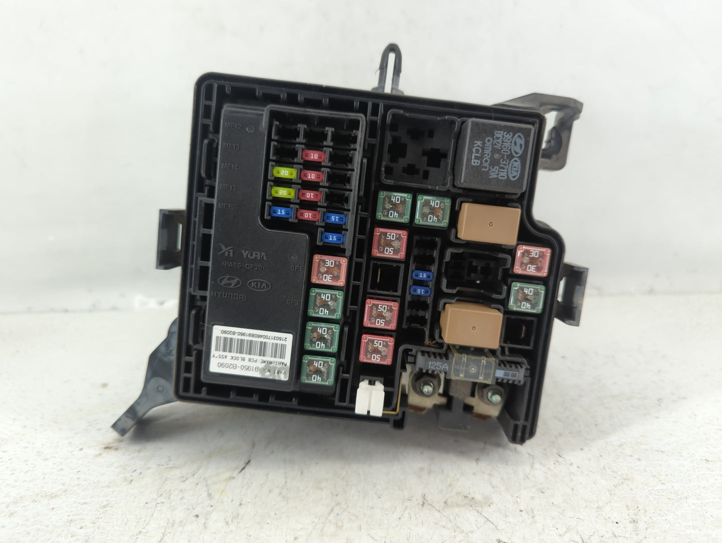 2015 Kia Soul Fusebox Fuse Box Panel Relay Module P/N:91417B2120 Fits OEM Used Auto Parts - Oemusedautoparts1.com