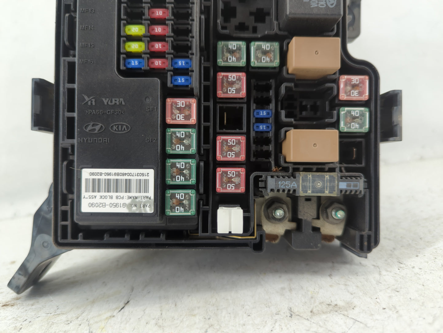 2015 Kia Soul Fusebox Fuse Box Panel Relay Module P/N:91417B2120 Fits OEM Used Auto Parts - Oemusedautoparts1.com