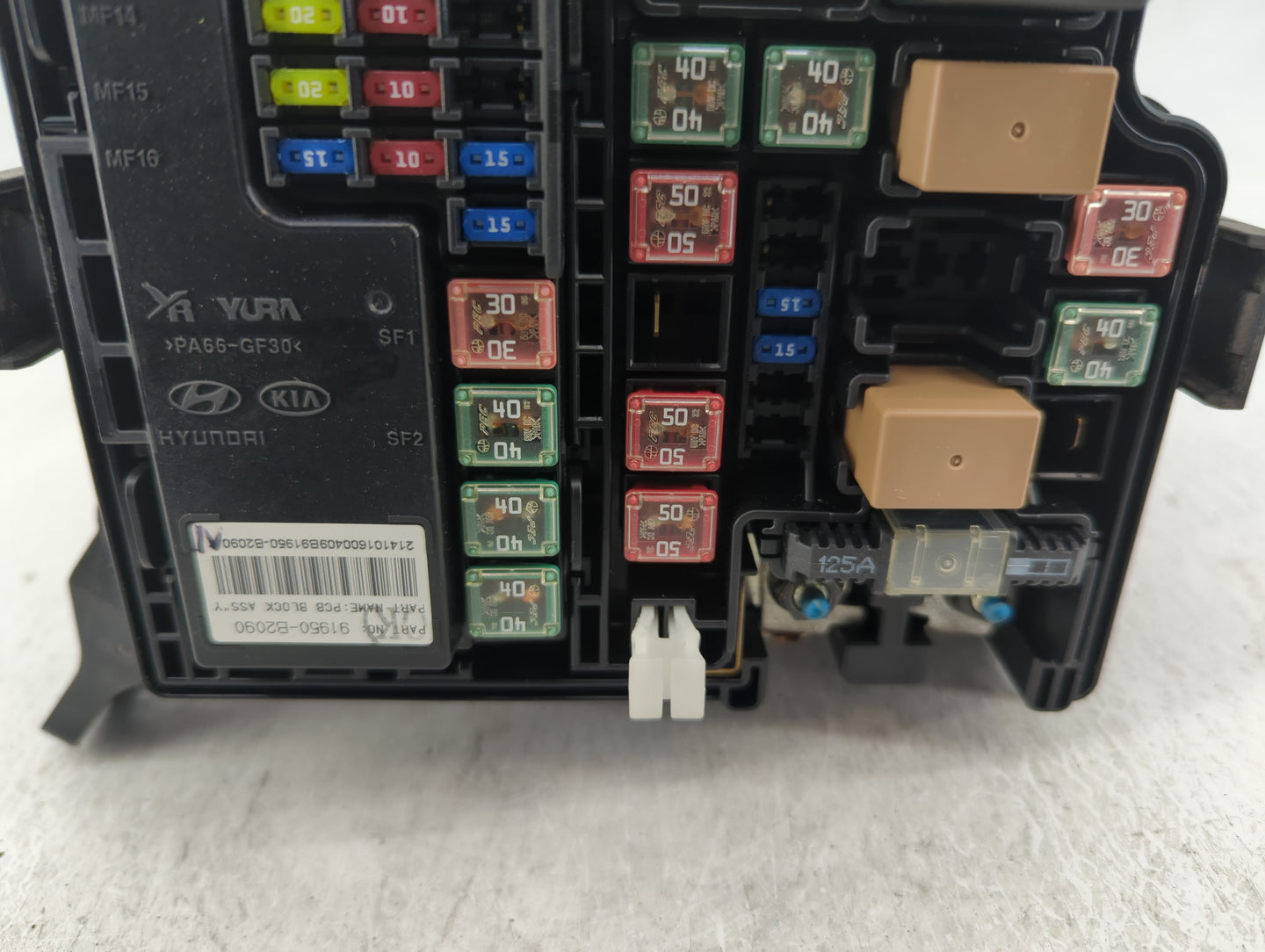 2015 Kia Soul Fusebox Fuse Box Panel Relay Module P/N:91950-B2090 Fits OEM Used Auto Parts - Oemusedautoparts1.com