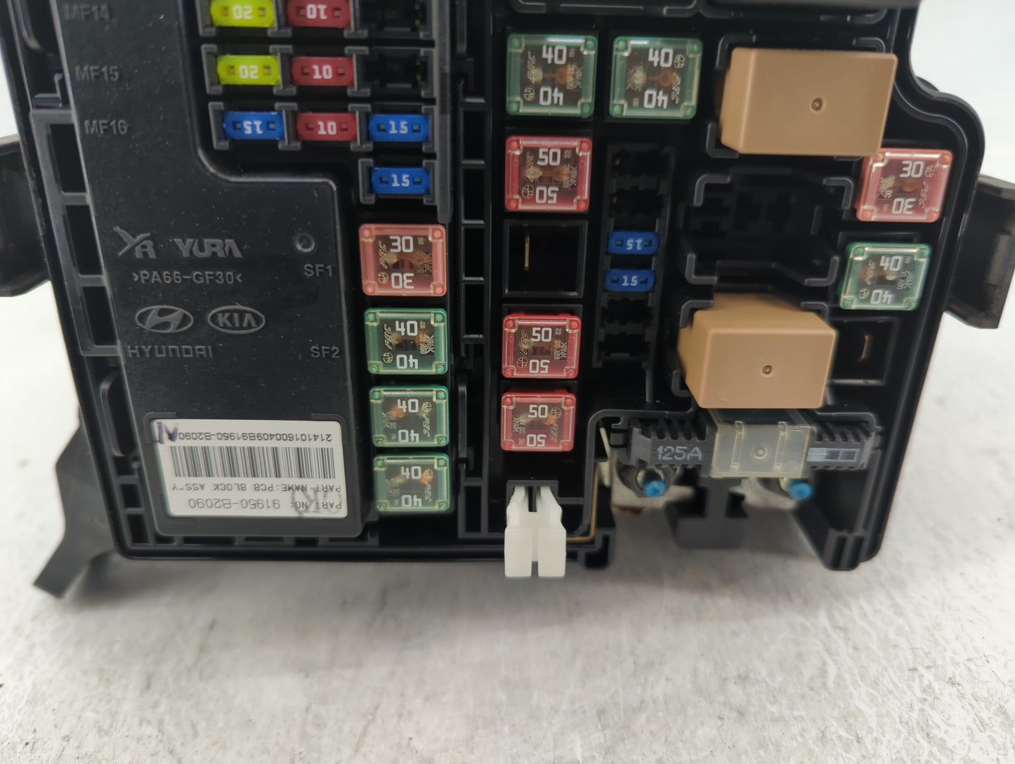 2015 Kia Soul Fusebox Fuse Box Panel Relay Module P/N:91950-B2090 Fits OEM Used Auto Parts - Oemusedautoparts1.com