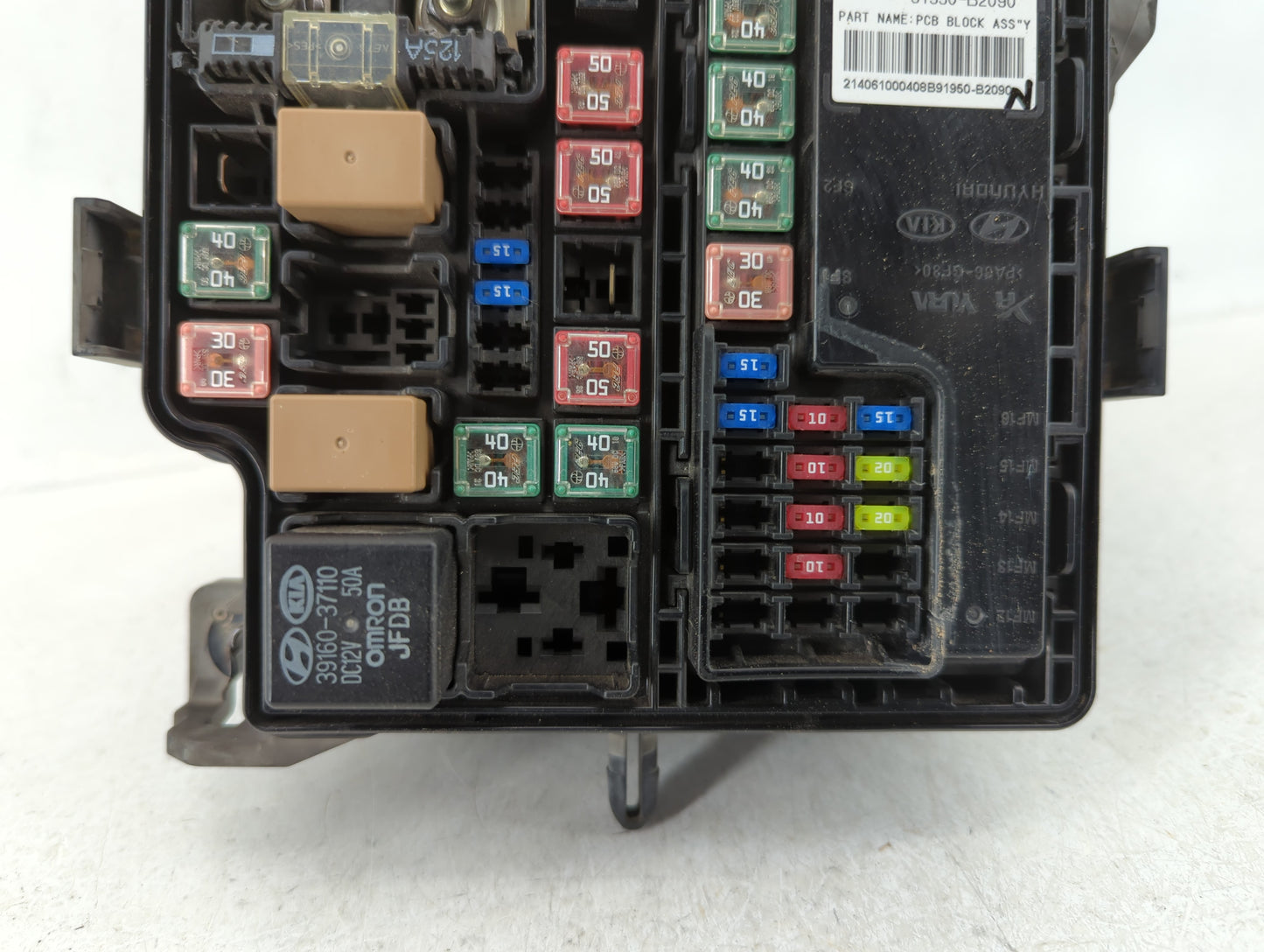 2015 Kia Soul Fusebox Fuse Box Panel Relay Module P/N:91417B2120 Fits OEM Used Auto Parts - Oemusedautoparts1.com