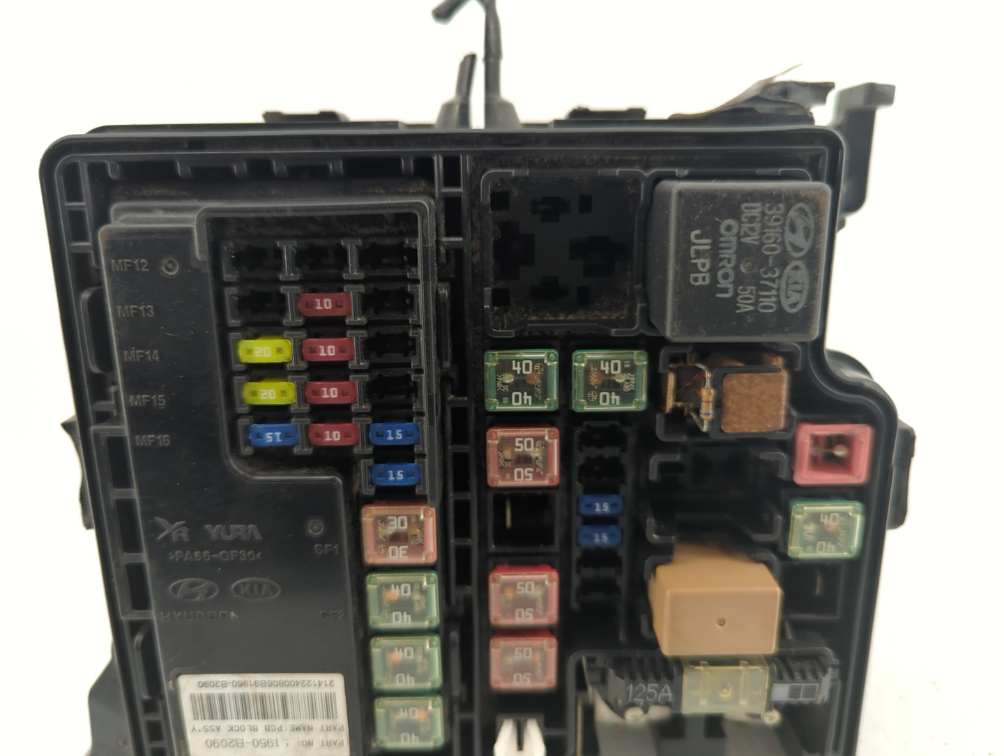 2015 Kia Soul Fusebox Fuse Box Panel Relay Module P/N:91950-B2090 Fits OEM Used Auto Parts - Oemusedautoparts1.com