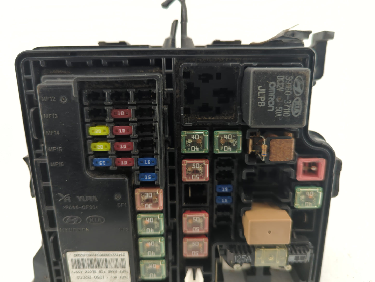 2015 Kia Soul Fusebox Fuse Box Panel Relay Module P/N:91950-B2090 Fits OEM Used Auto Parts - Oemusedautoparts1.com
