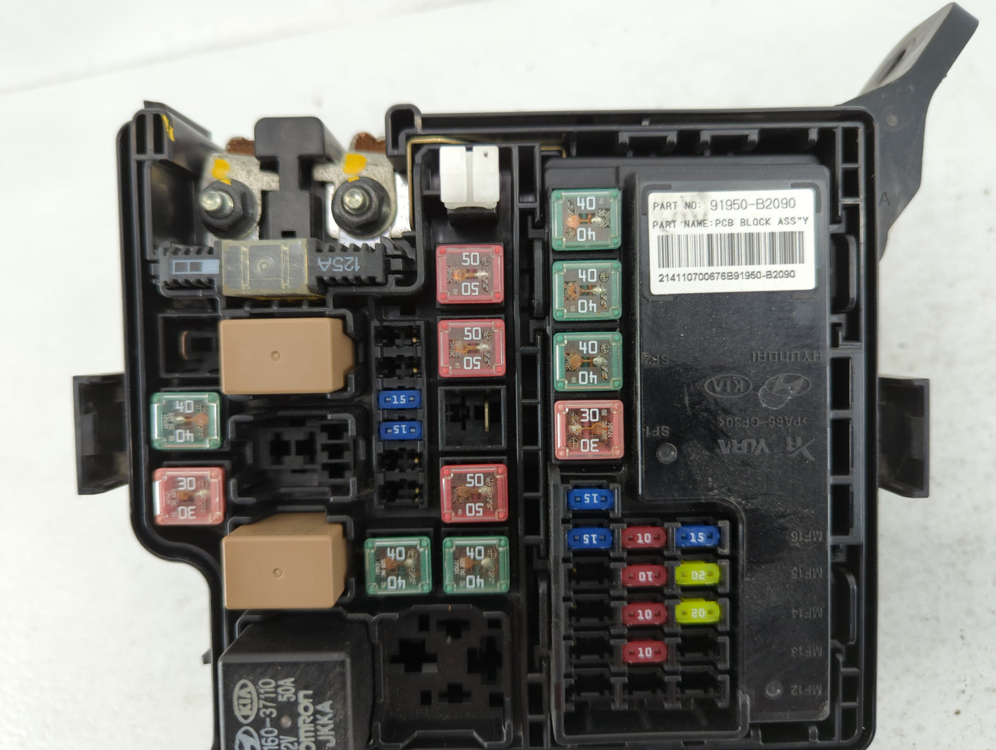 2015 Kia Soul Fusebox Fuse Box Panel Relay Module P/N:91415B2160 Fits OEM Used Auto Parts - Oemusedautoparts1.com