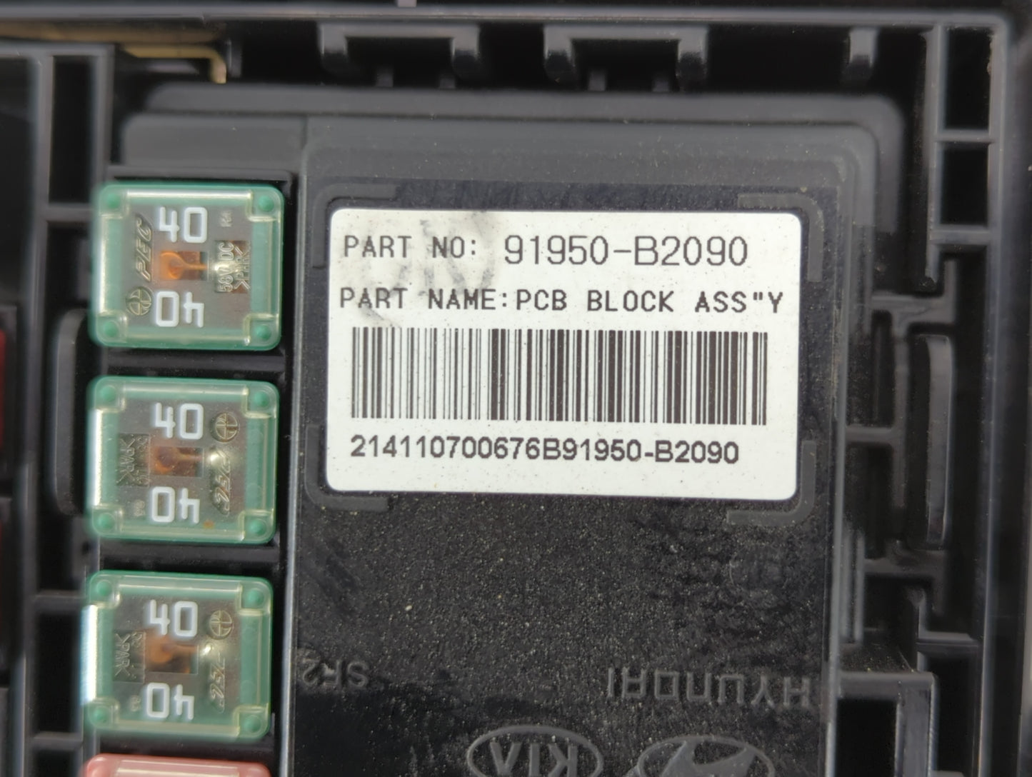 2015 Kia Soul Fusebox Fuse Box Panel Relay Module P/N:91415B2160 Fits OEM Used Auto Parts - Oemusedautoparts1.com