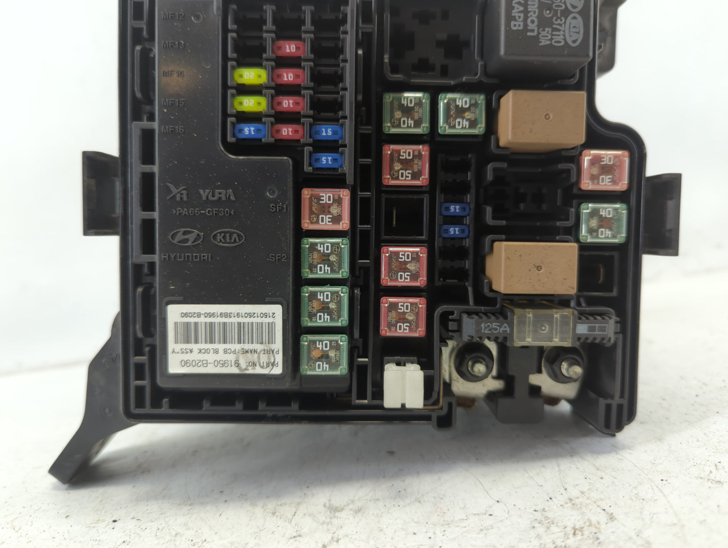 2015 Kia Soul Fusebox Fuse Box Panel Relay Module P/N:91950-B2020 Fits OEM Used Auto Parts - Oemusedautoparts1.com