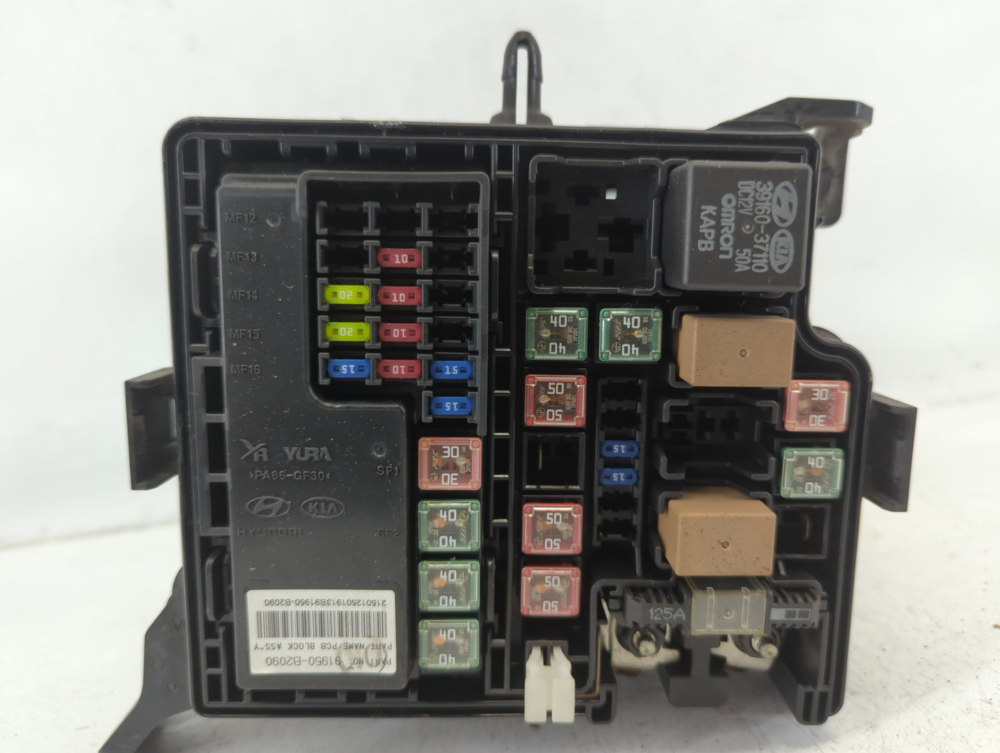 2015 Kia Soul Fusebox Fuse Box Panel Relay Module P/N:91950-B2020 Fits OEM Used Auto Parts - Oemusedautoparts1.com