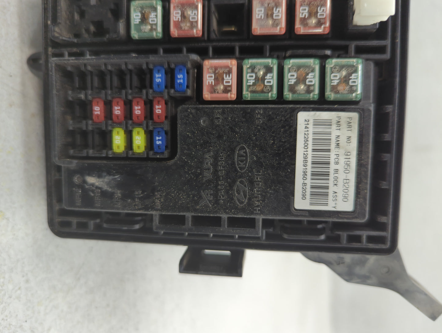 2015 Kia Soul Fusebox Fuse Box Panel Relay Module P/N:91417B2120 Fits OEM Used Auto Parts - Oemusedautoparts1.com