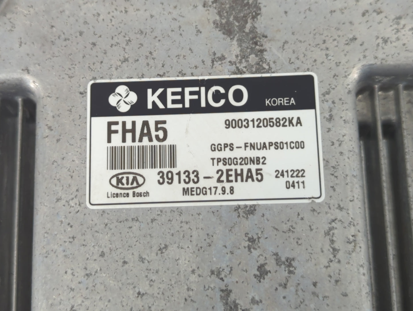 2015 Kia Soul PCM Engine Control Computer ECU ECM PCU OEM P/N:39133-2EHA5 Fits OEM Used Auto Parts - Oemusedautoparts1.com