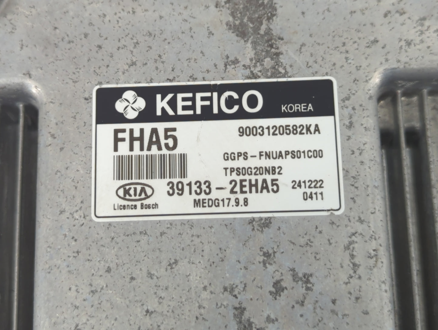 2015 Kia Soul PCM Engine Control Computer ECU ECM PCU OEM P/N:39133-2EHA5 Fits OEM Used Auto Parts - Oemusedautoparts1.com