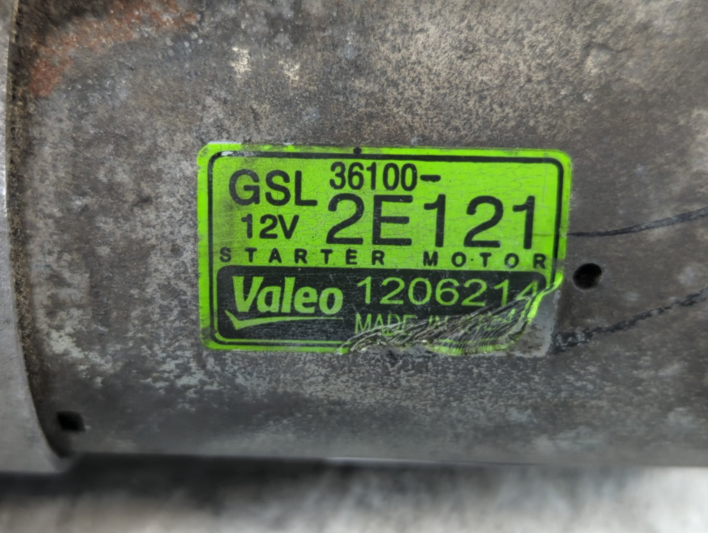 2014-2015 Kia Soul Car Starter Motor Solenoid OEM P/N:1206214 36100-2E121 Fits Fits 2014 2015 2016 OEM Used Auto Parts - Oem
