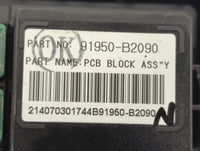 2015 Kia Soul Fusebox Fuse Box Panel Relay Module P/N:91950-B2090 Fits OEM Used Auto Parts - Oemusedautoparts1.com