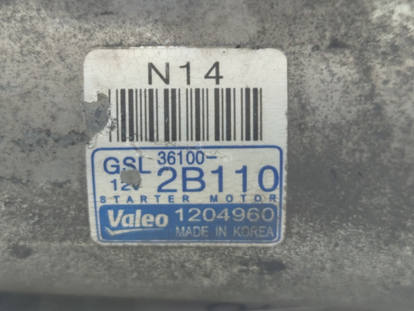 2014-2019 Kia Soul Car Starter Motor Solenoid OEM P/N:1204960 36100-2B110 Fits Fits 2014 2015 2016 2017 2018 2019 OEM Used A