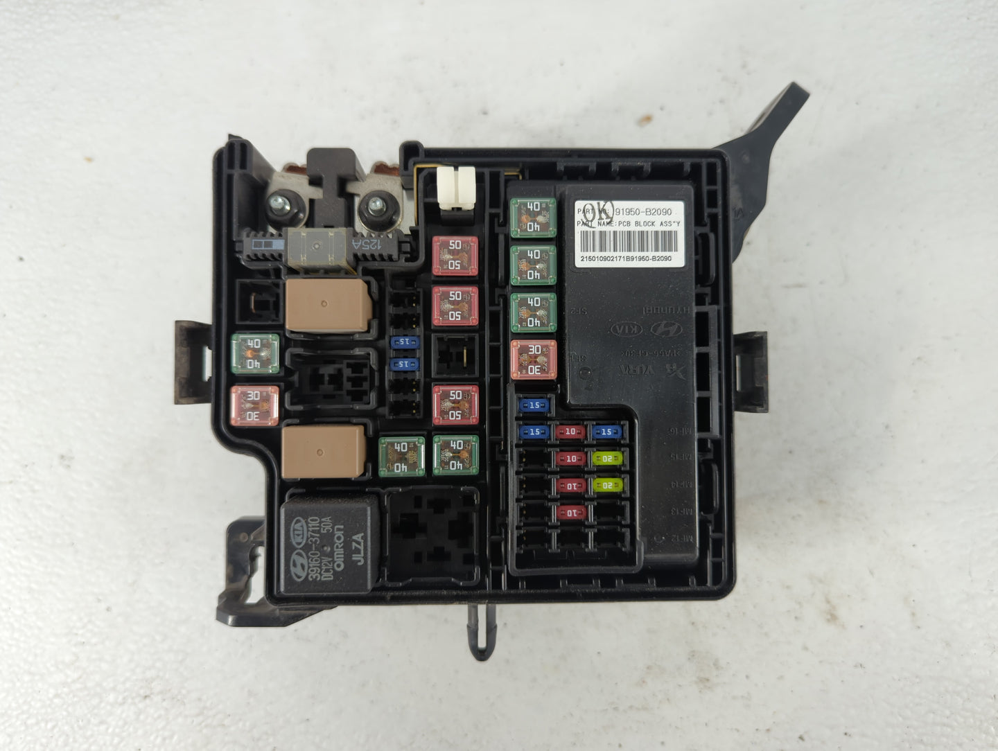 2015 Kia Soul Fusebox Fuse Box Panel Relay Module P/N:91415B2160 Fits OEM Used Auto Parts - Oemusedautoparts1.com