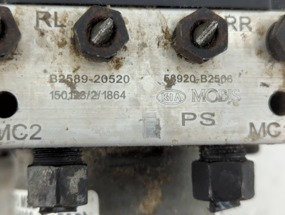 2014-2015 Kia Soul Anti-Lock Brake ABS Pump Module Actuator OEM P/N:58920-B2506 B2589-20520 Fits Fits 2014 2015 OEM Used Aut