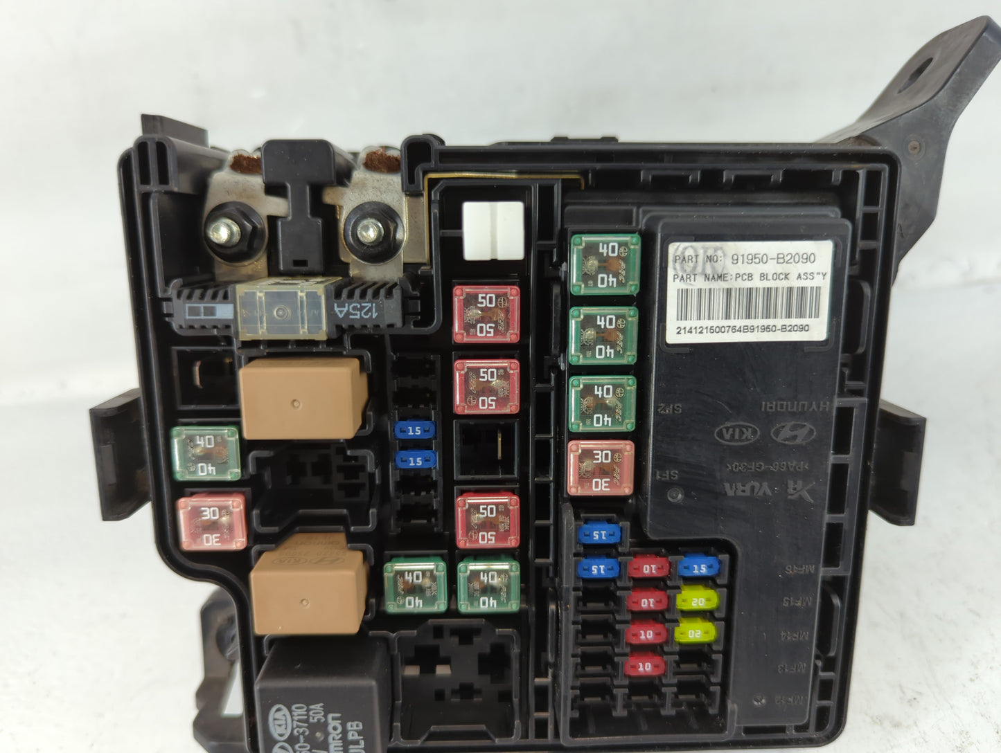 2015 Kia Soul Fusebox Fuse Box Panel Relay Module P/N:91415B2150 Fits OEM Used Auto Parts - Oemusedautoparts1.com