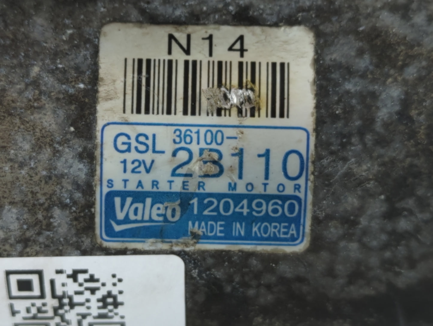 2014-2019 Kia Soul Car Starter Motor Solenoid OEM P/N:1204960 36100-2B110 Fits Fits 2014 2015 2016 2017 2018 2019 OEM Used A