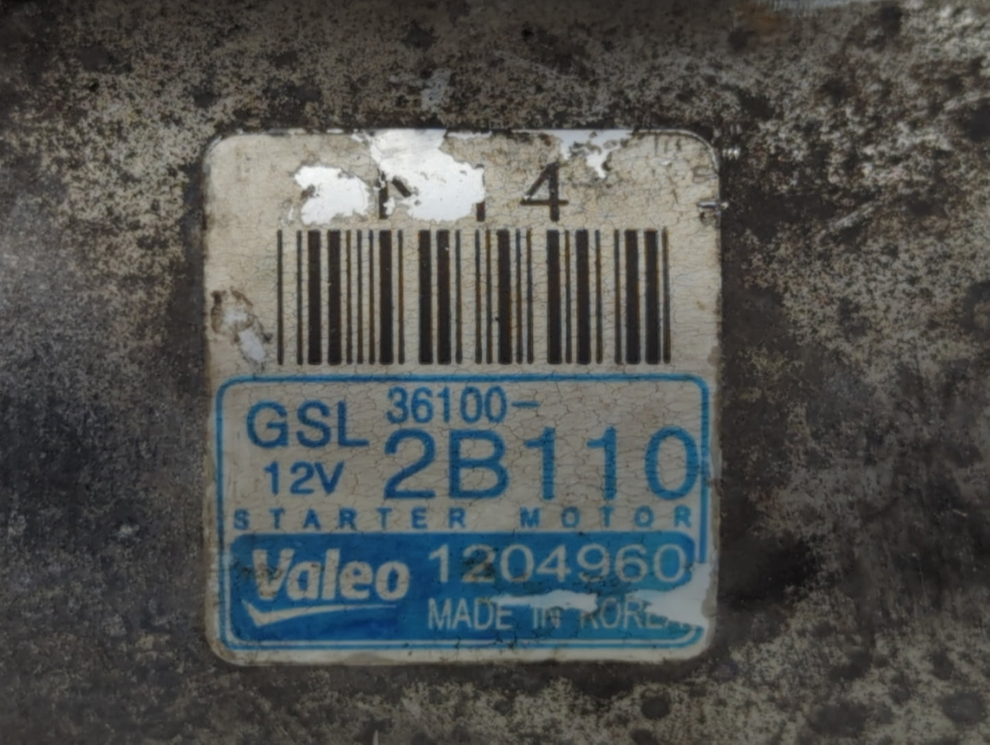 2014-2019 Kia Soul Car Starter Motor Solenoid OEM P/N:1204960 36100-2B110 Fits Fits 2014 2015 2016 2017 2018 2019 OEM Used A