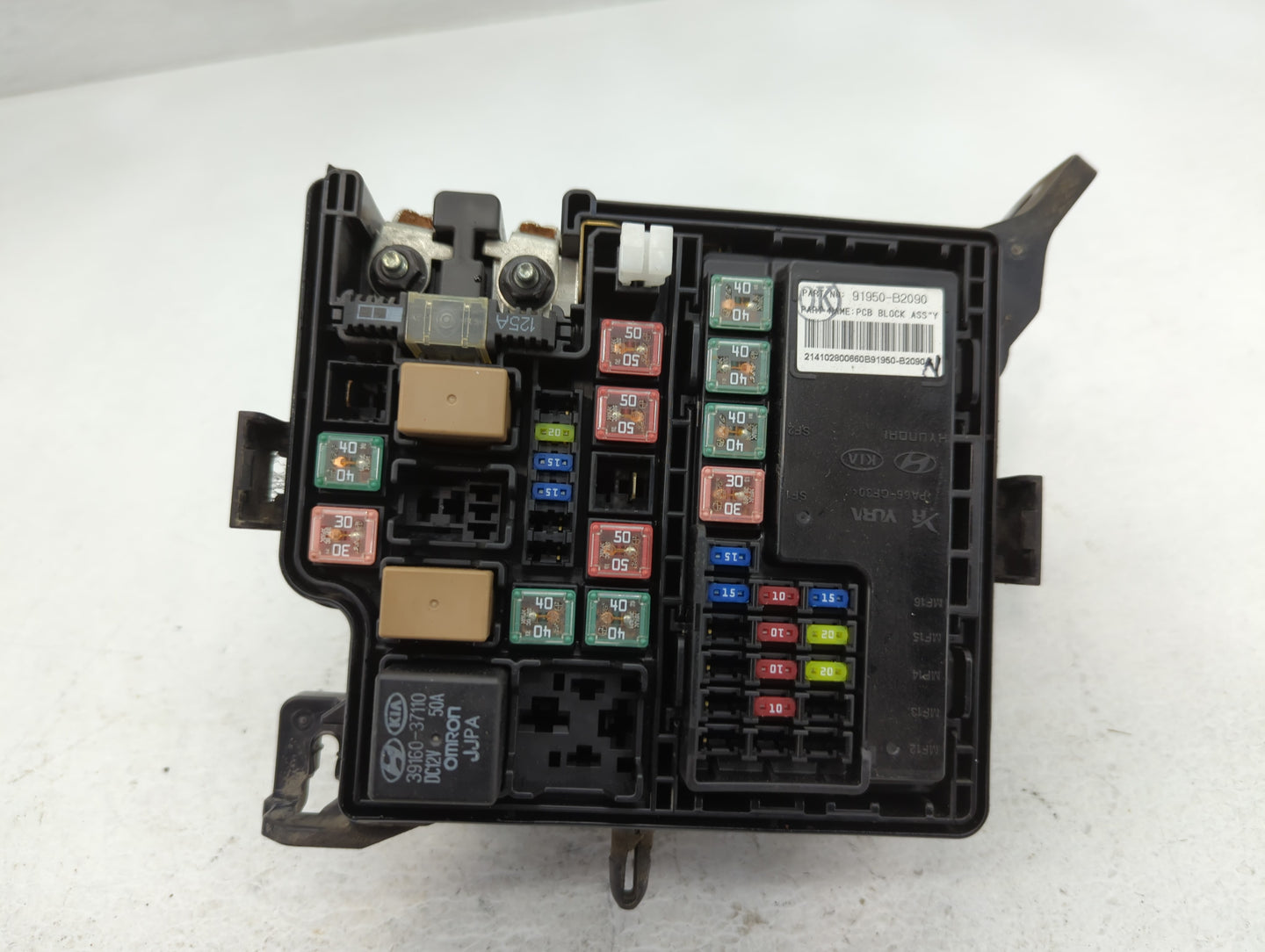 2015 Kia Soul Fusebox Fuse Box Panel Relay Module P/N:91950-B2090 Fits OEM Used Auto Parts - Oemusedautoparts1.com