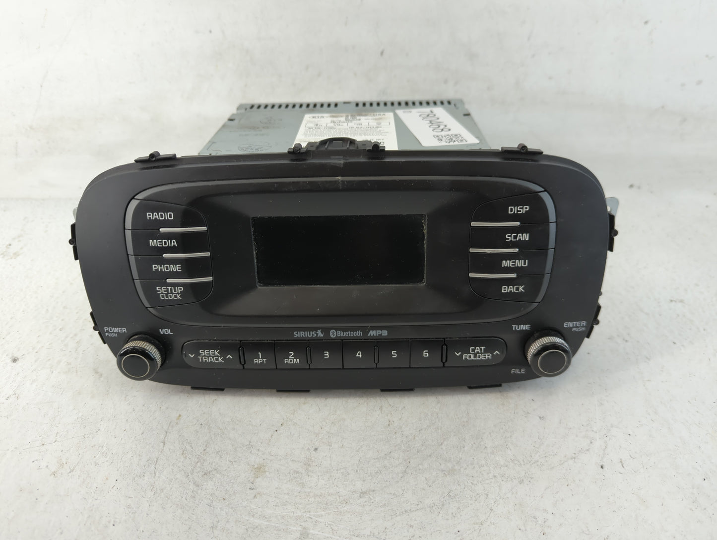 2014-2016 Kia Soul Radio AM FM Cd Player Receiver Replacement P/N:96170-B2090CA Fits Fits 2014 2015 2016 OEM Used Auto Parts