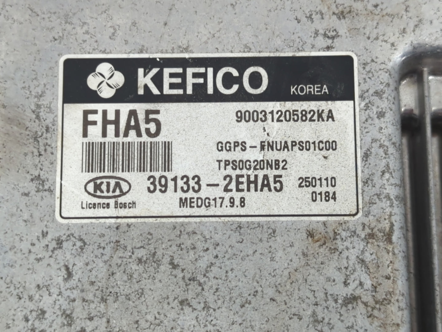 2015 Kia Soul PCM Engine Control Computer ECU ECM PCU OEM P/N:39131-2EHA5 Fits OEM Used Auto Parts - Oemusedautoparts1.com