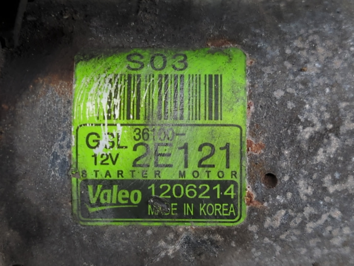 2014-2015 Kia Soul Car Starter Motor Solenoid OEM P/N:36100-2E121 Fits Fits 2014 2015 2016 OEM Used Auto Parts - Oemusedauto