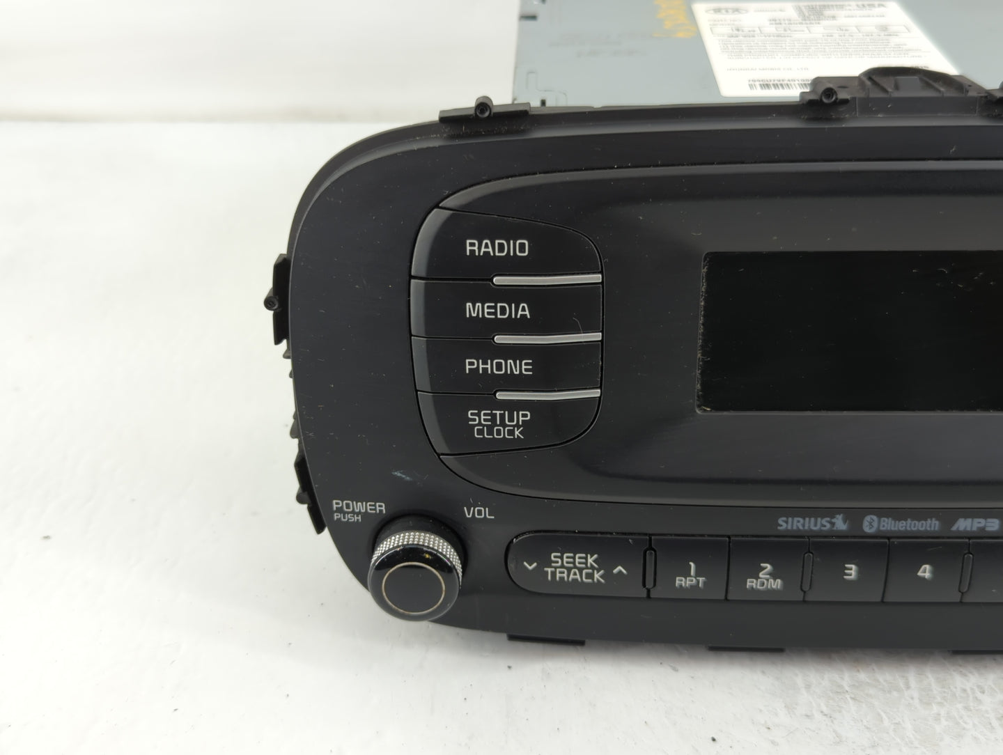2014-2016 Kia Soul Radio AM FM Cd Player Receiver Replacement P/N:96170-B2090CA Fits Fits 2014 2015 2016 OEM Used Auto Parts