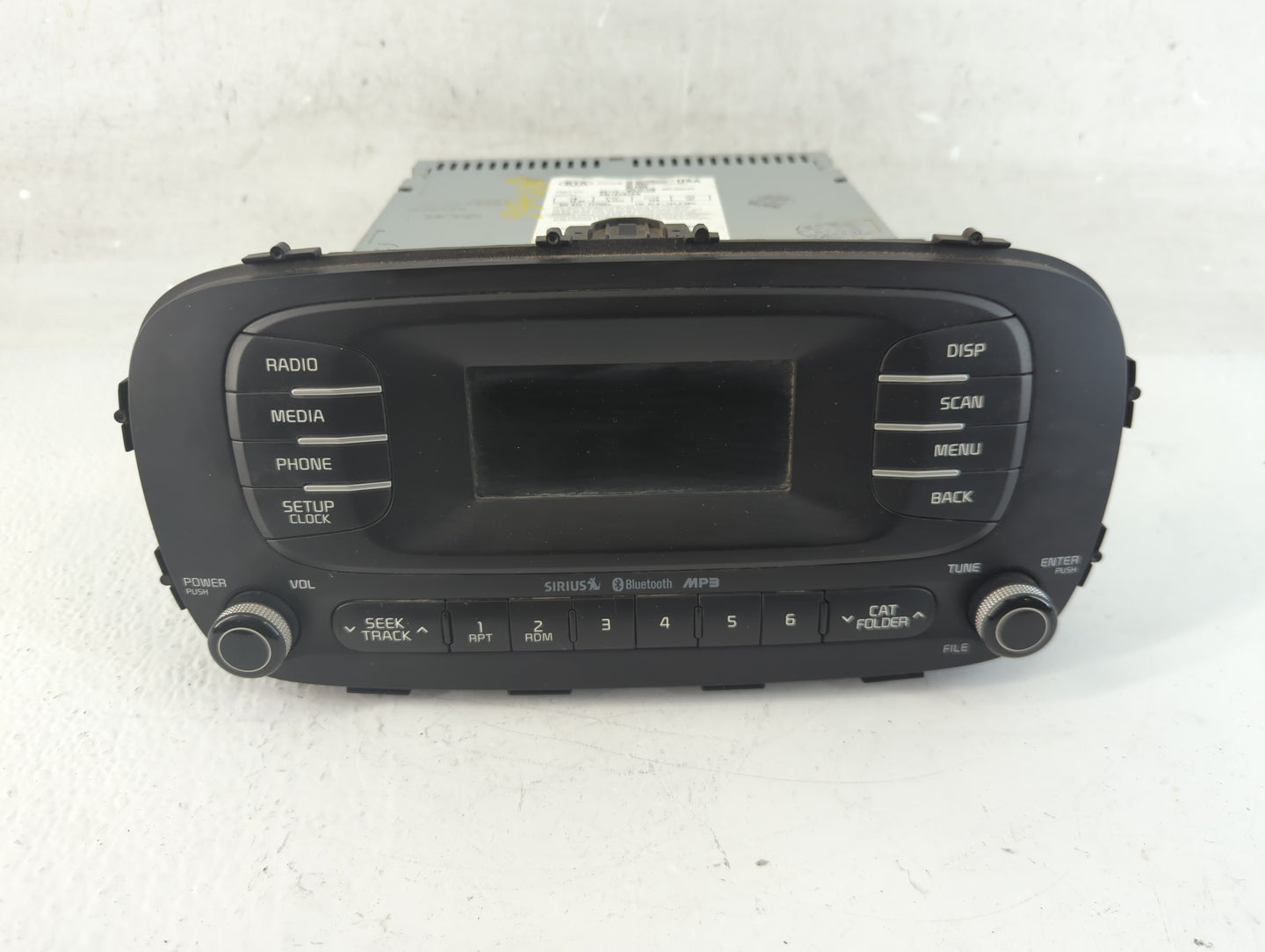 2014-2016 Kia Soul Radio AM FM Cd Player Receiver Replacement P/N:96170-B2090CA Fits Fits 2014 2015 2016 OEM Used Auto Parts