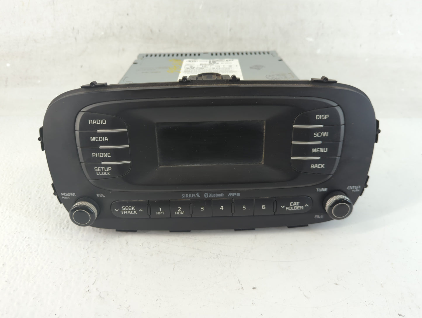 2014-2016 Kia Soul Radio AM FM Cd Player Receiver Replacement P/N:96170-B2090CA Fits Fits 2014 2015 2016 OEM Used Auto Parts