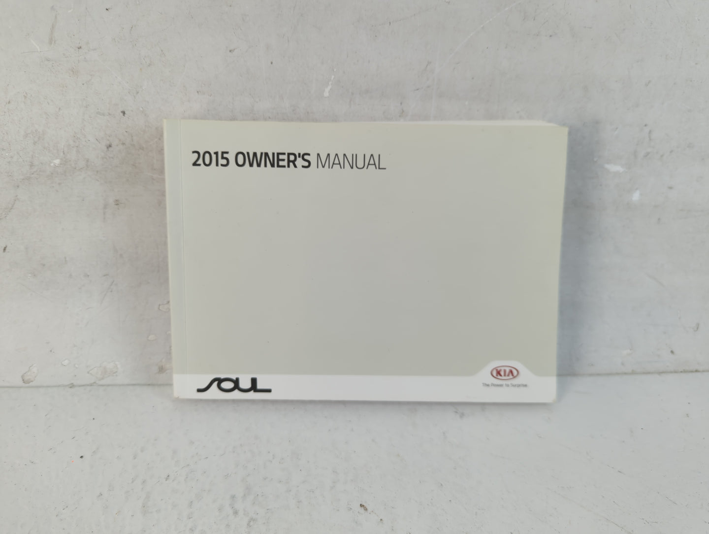 2015 Kia Soul Owners Manual Book Guide P/N:FB2O-EU46B OEM Used Auto Parts - Oemusedautoparts1.com