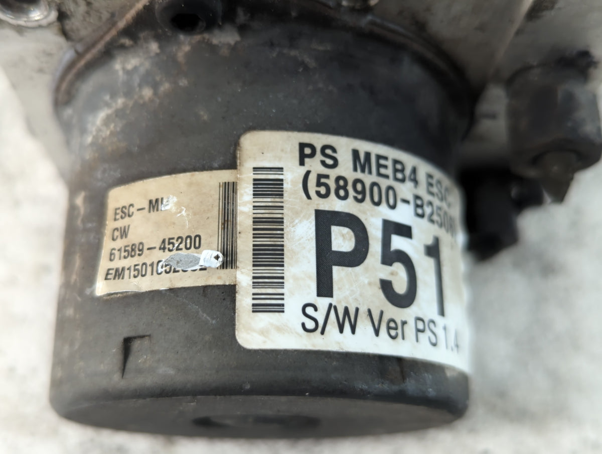 2015 Kia Soul Ev Anti-Lock Brake ABS Pump Module Actuator OEM P/N:58900-B2506 Fits Fits 2014 OEM Used Auto Parts - Oemusedau