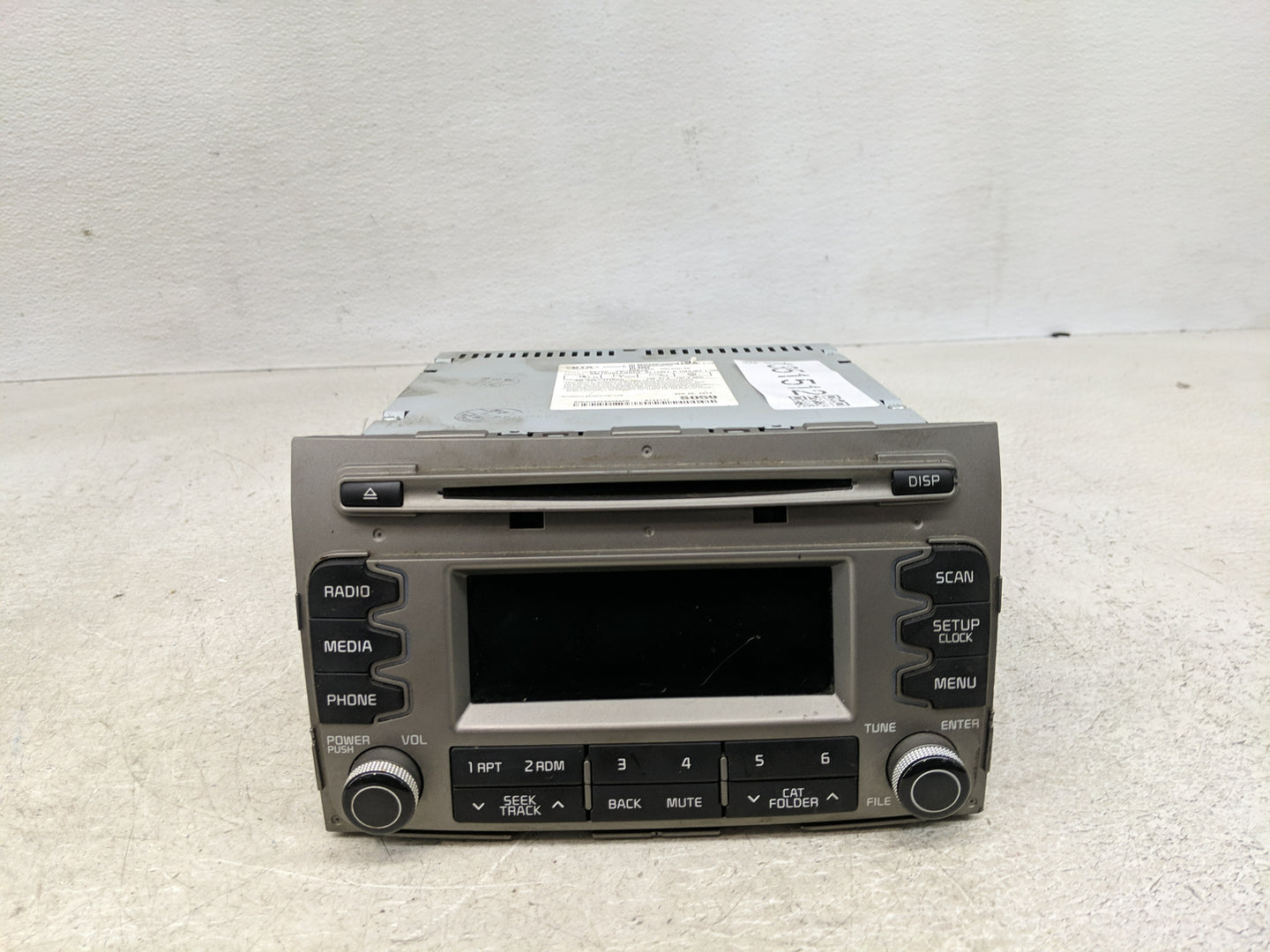 2014-2016 Kia Sportage Radio AM FM Cd Player Receiver Replacement P/N:96150-3W160DC9 Fits Fits 2014 2015 2016 OEM Used Auto 