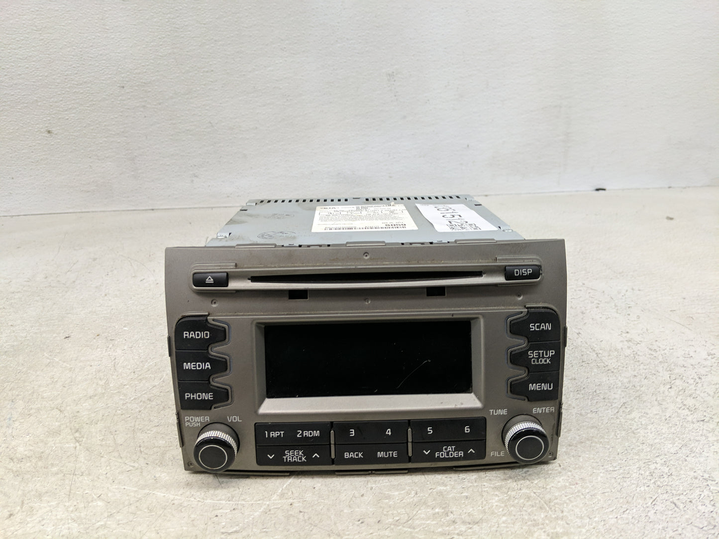 2014-2016 Kia Sportage Radio AM FM Cd Player Receiver Replacement P/N:96150-3W160DC9 Fits Fits 2014 2015 2016 OEM Used Auto 