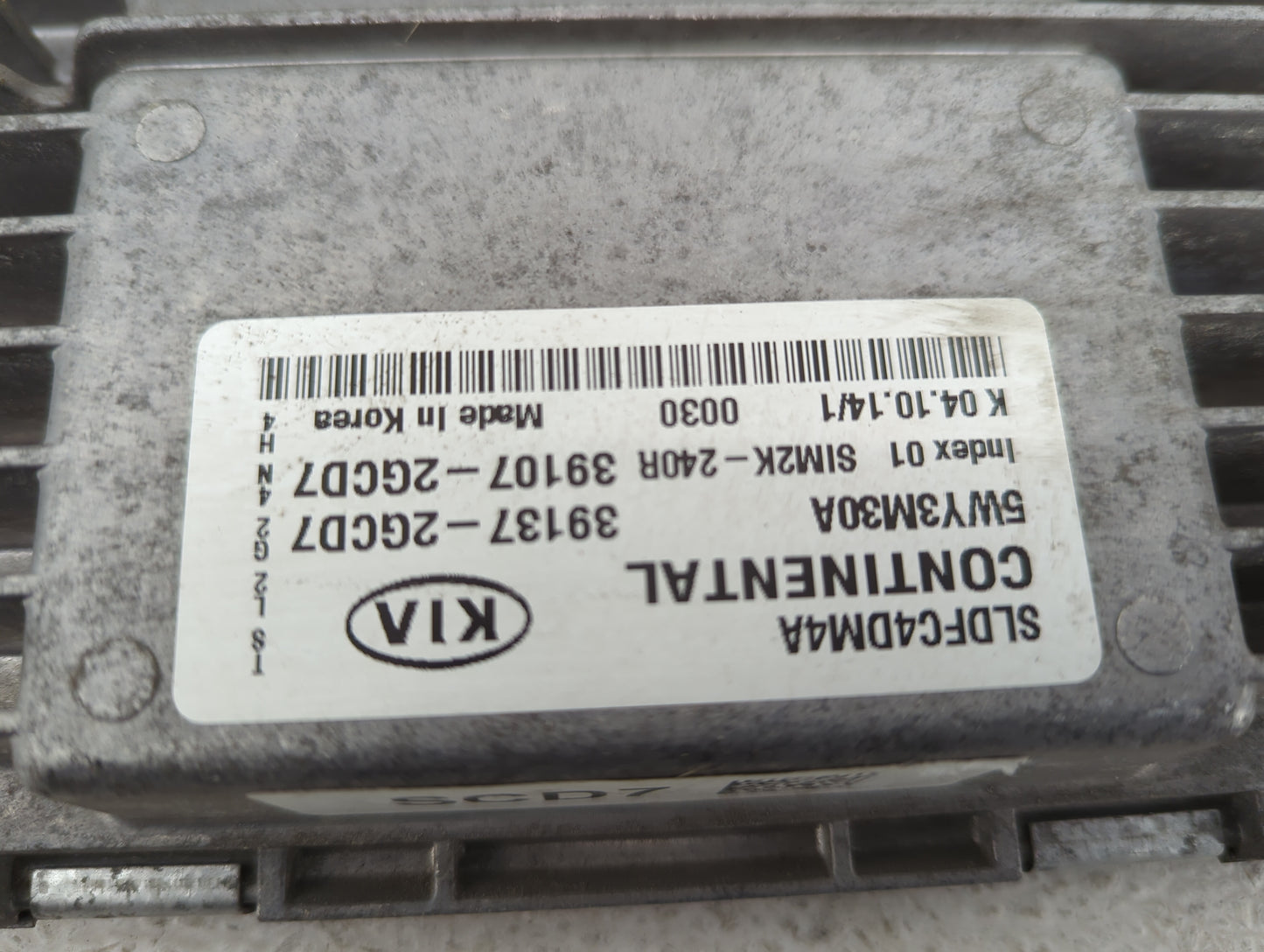 2014-2016 Kia Sportage PCM Engine Control Computer ECU ECM PCU OEM P/N:39137-2GCD7 SIM2K-240R, SLDFC4DM4A Fits Fits 2014 201