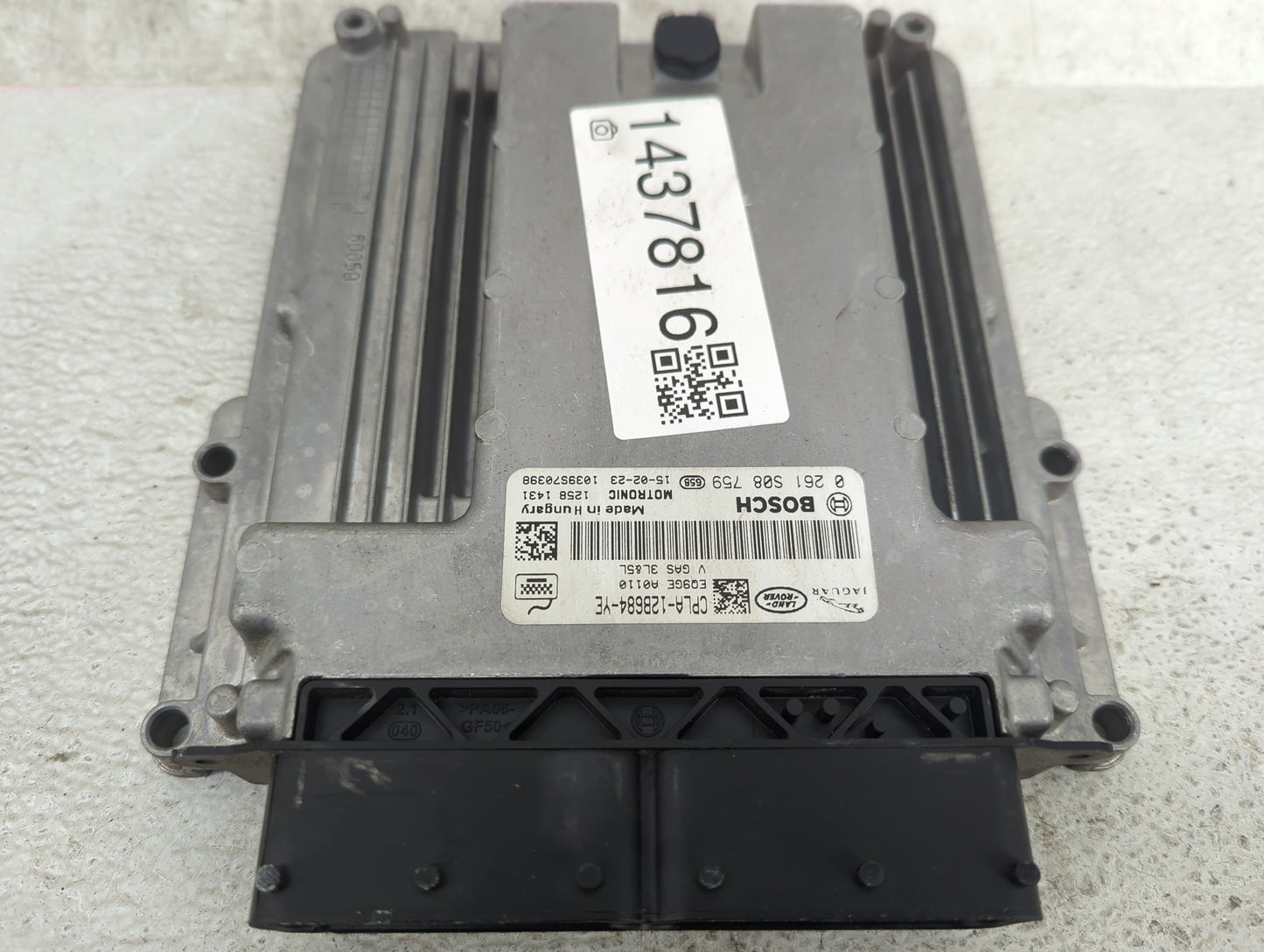2014-2016 Land Rover Lr4 PCM Engine Control Computer ECU ECM PCU OEM P/N:CPLA-12B684-YE 0261S08759 Fits Fits 2013 2014 2015 