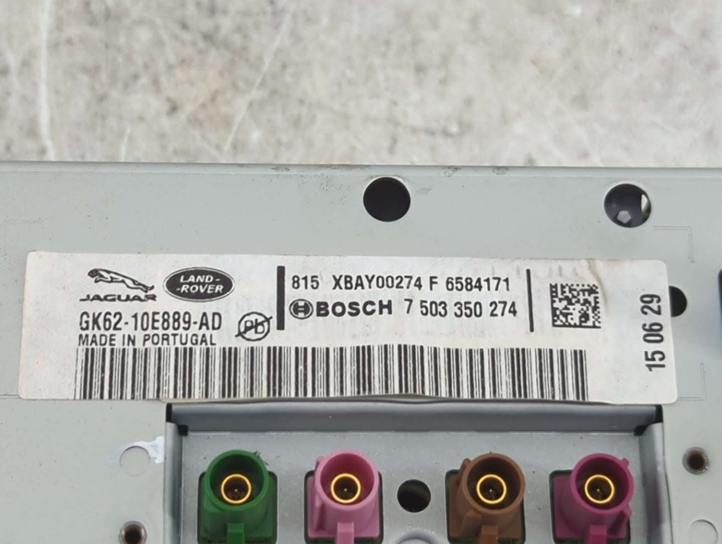 2015 Land Rover Range Rover Radio AM FM Cd Player Receiver Replacement P/N:GK62-10E889-AD 7503350274, XBAY00274 Fits OEM Use