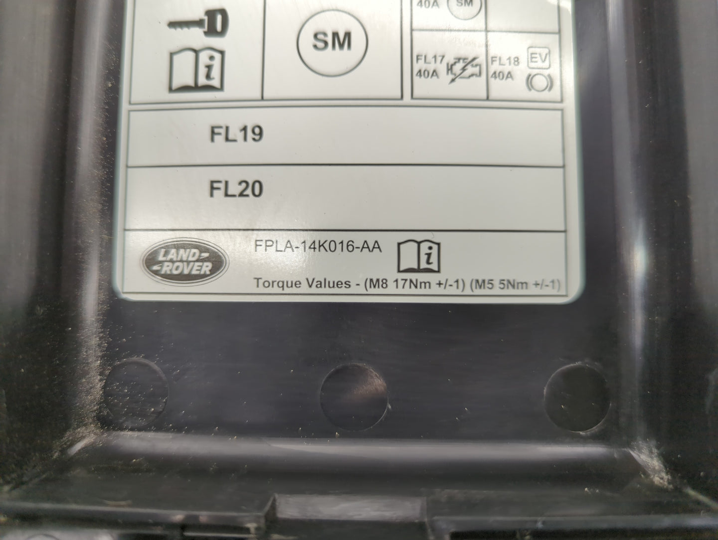 2015 Land Rover Range Rover Sport Fusebox Fuse Box Panel Relay Module P/N:FP6A-14K016-AA Fits OEM Used Auto Parts - Oemuseda