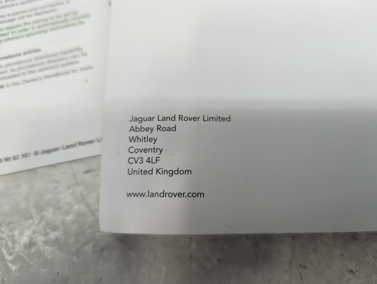 2015 Land Rover Range Rover Sport Owners Manual Book Guide OEM Used Auto Parts - Oemusedautoparts1.com