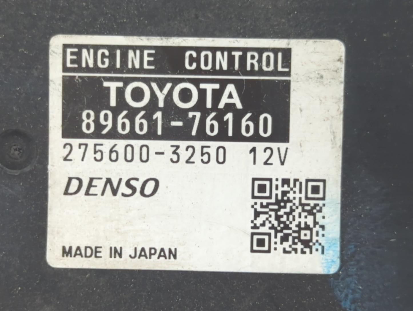 2015-2017 Lexus Ct200h PCM Engine Control Computer ECU ECM PCU OEM P/N:89661-76160 Fits Fits 2015 2016 2017 OEM Used Auto Pa
