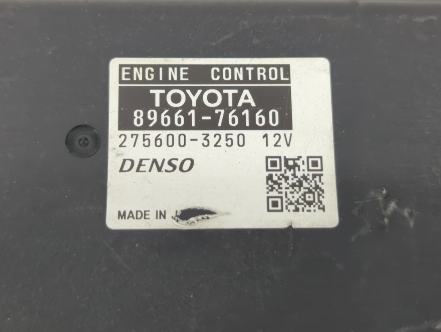2015-2017 Lexus Ct200h PCM Engine Control Computer ECU ECM PCU OEM P/N:89661-76160 Fits Fits 2015 2016 2017 OEM Used Auto Pa